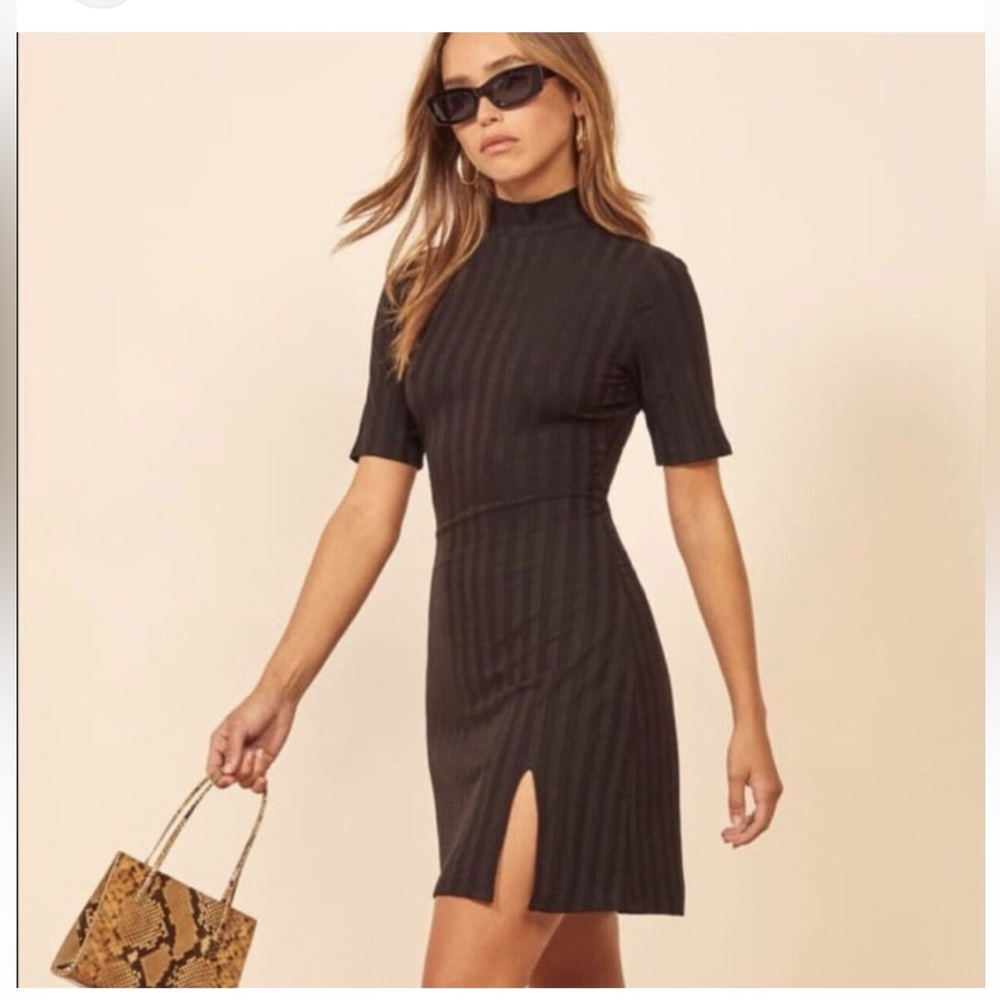 Reformation ribbed knit mini dress, size S-barely worn